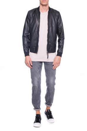 'mower bomber' leather jacket, zdjęcie 2 'mower bomber' leather jacket od AllSaints